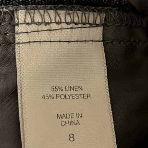 Women’s NEW YORK & COMPANY, 55% Linen, Casual Capris, Black/White, Size 8 - Picture 8 of 8